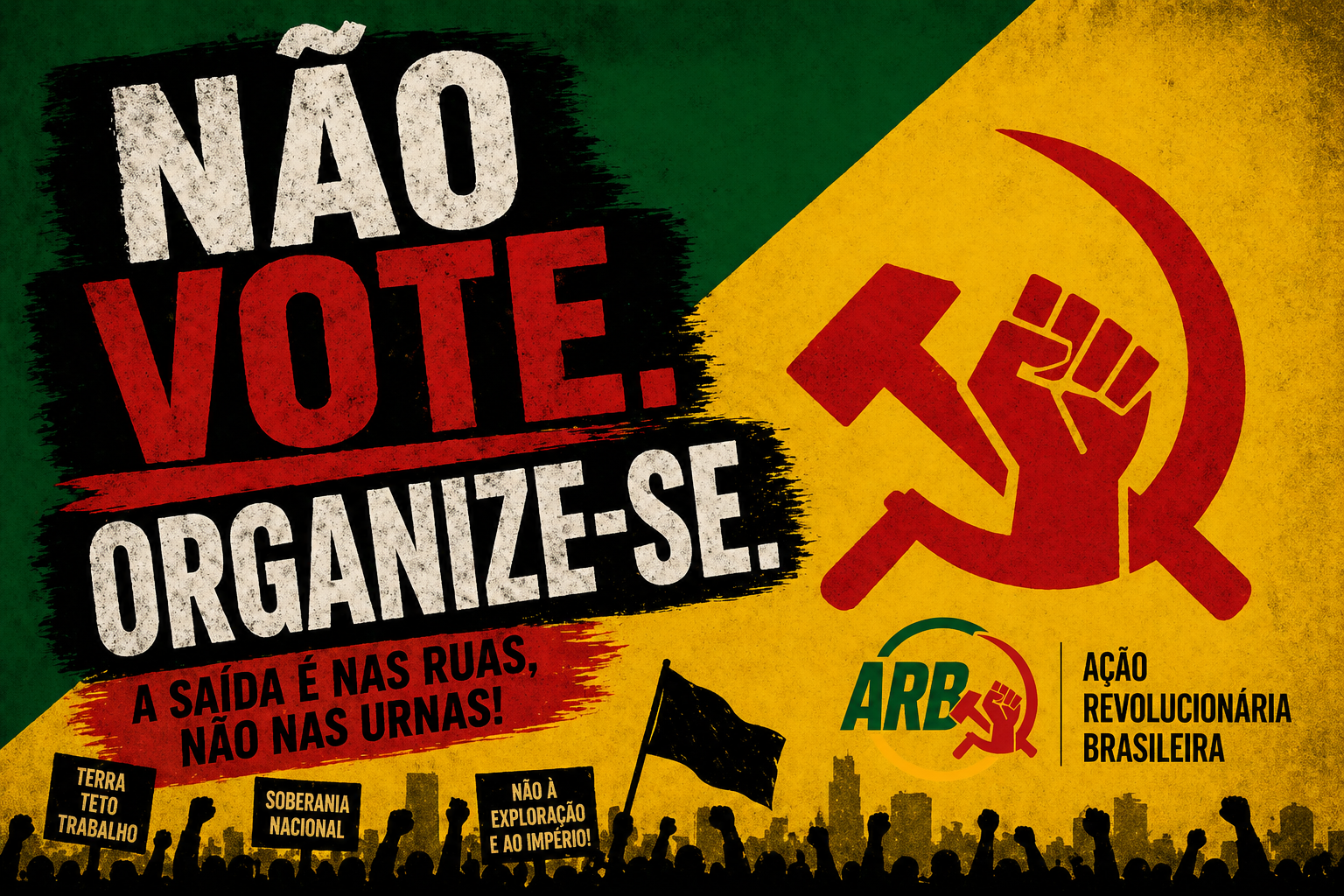 Eleições 2026: Não há salvação pelo voto. A saída é nas ruas!
